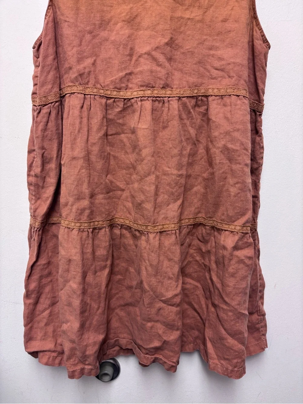 Lucky Brand Linen Crochet Dress